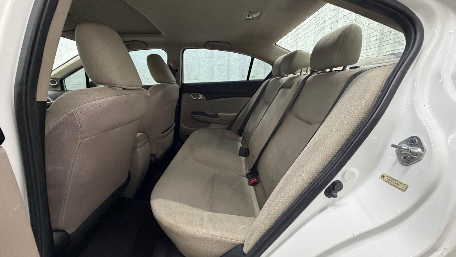 2013 White Honda Civic EX (19XFB2F84DE) with an 1.8L I-4 i-VTEC variable valve control engine, located at 1806 Veterans Memorial Hwy SW, Austell, GA, 30168, (770) 944-9558, 33.817959, -84.606987- Photo#14