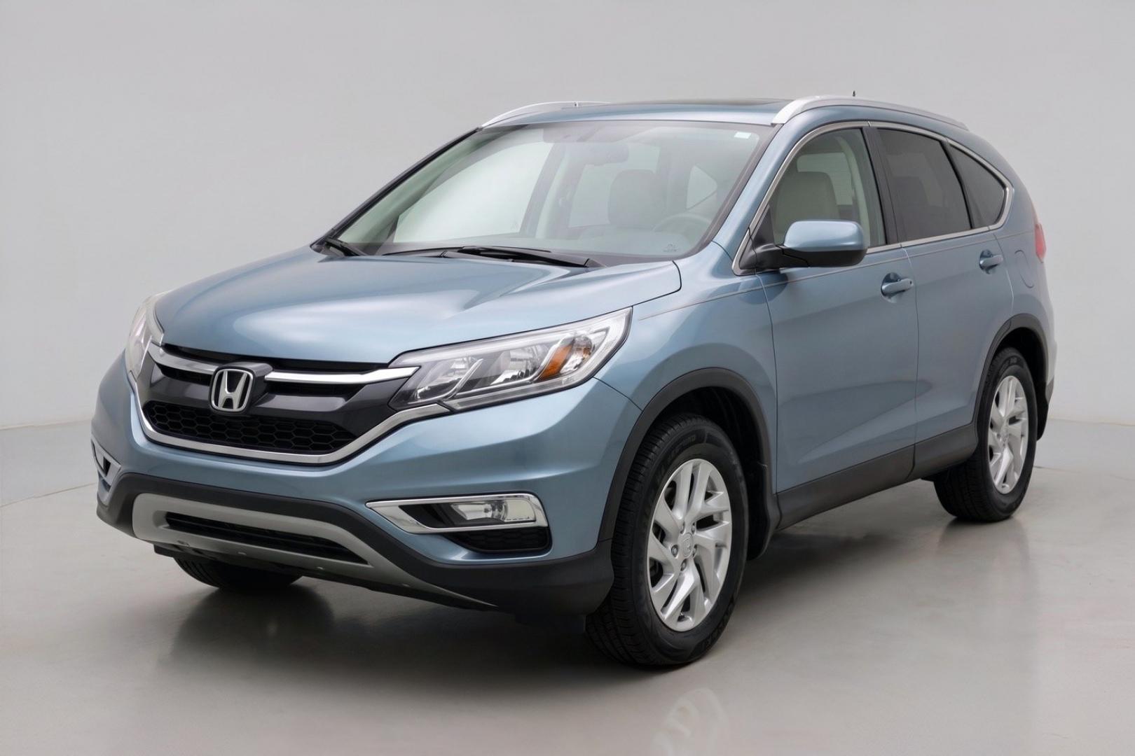 2015 Teal Honda CR-V EX-L (2HKRM3H79FH) with an 2.4L I-4 gasoline direct injection engine, located at 1806 Veterans Memorial Hwy SW, Austell, GA, 30168, (770) 944-9558, 33.817959, -84.606987- Photo#0