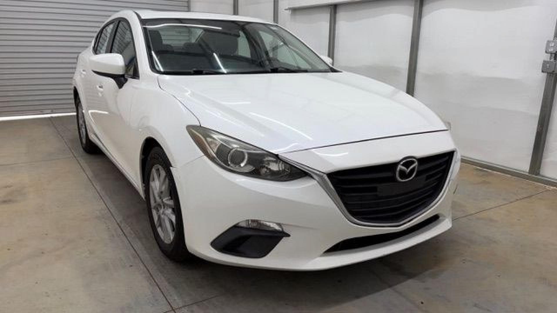 2014 White Mazda Mazda3 i Grand Touring (JM1BM1W75E1) with an SKYACTIV-G 2L I-4 gasoline direct injection engine, located at 1806 Veterans Memorial Hwy SW, Austell, GA, 30168, (770) 944-9558, 33.817959, -84.606987- Photo#8