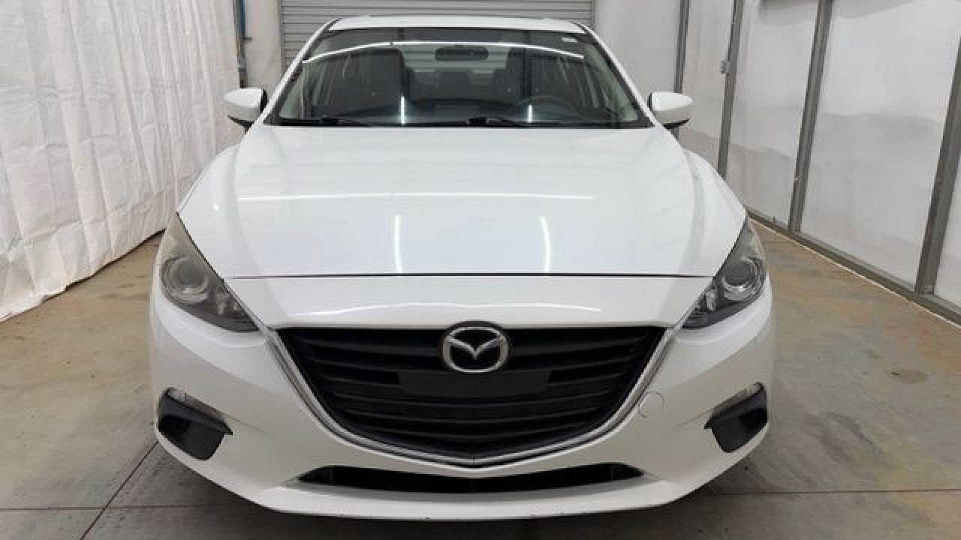 2014 White Mazda Mazda3 i Grand Touring (JM1BM1W75E1) with an SKYACTIV-G 2L I-4 gasoline direct injection engine, located at 1806 Veterans Memorial Hwy SW, Austell, GA, 30168, (770) 944-9558, 33.817959, -84.606987- Photo#9