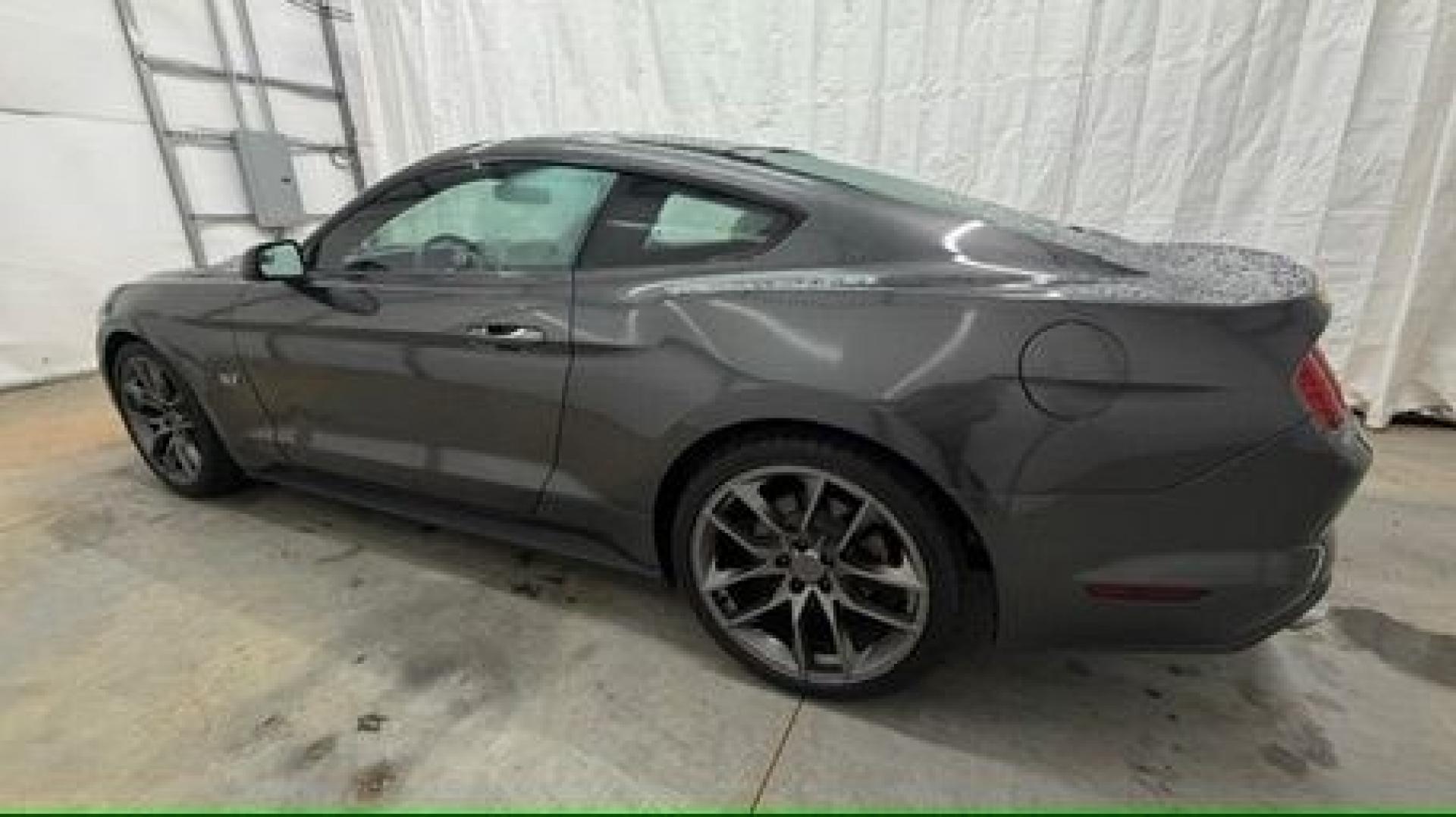 2015 Gray Ford Mustang V6 (1FA6P8AM3F5) with an 3.7L V-6 DOHC engine, located at 1806 Veterans Memorial Hwy SW, Austell, GA, 30168, (770) 944-9558, 33.817959, -84.606987- Photo#2