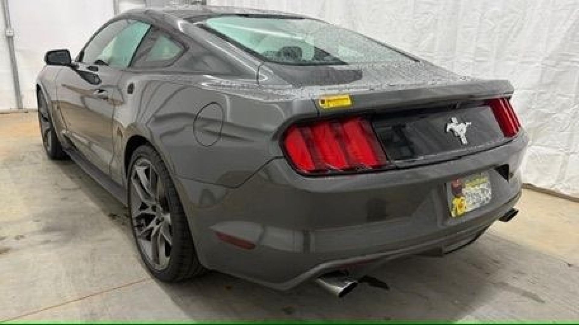 2015 Gray Ford Mustang V6 (1FA6P8AM3F5) with an 3.7L V-6 DOHC engine, located at 1806 Veterans Memorial Hwy SW, Austell, GA, 30168, (770) 944-9558, 33.817959, -84.606987- Photo#3