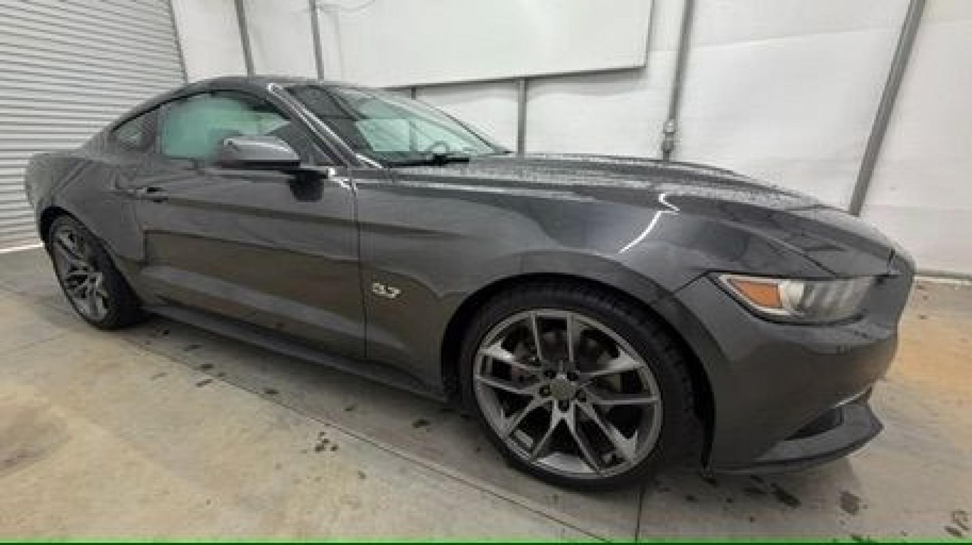 2015 Gray Ford Mustang V6 (1FA6P8AM3F5) with an 3.7L V-6 DOHC engine, located at 1806 Veterans Memorial Hwy SW, Austell, GA, 30168, (770) 944-9558, 33.817959, -84.606987- Photo#7