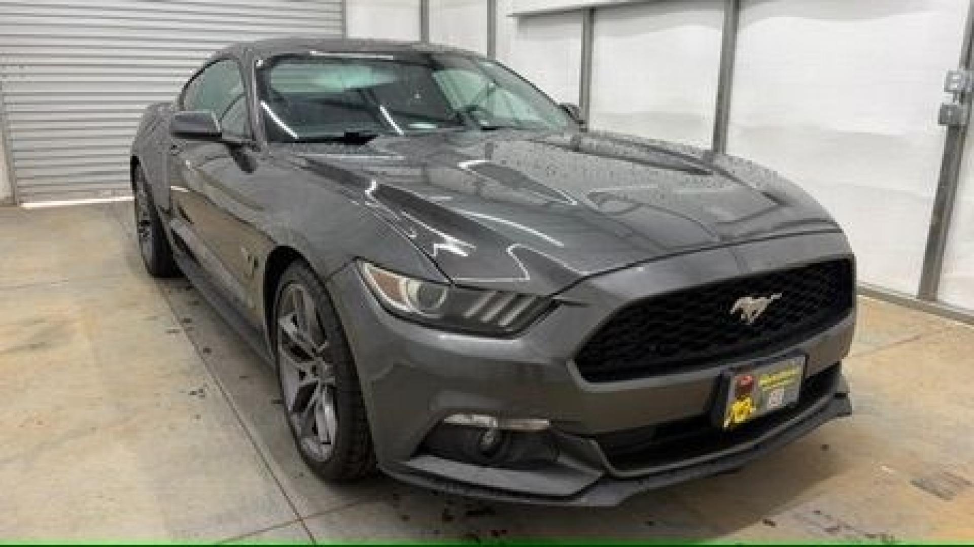 2015 Gray Ford Mustang V6 (1FA6P8AM3F5) with an 3.7L V-6 DOHC engine, located at 1806 Veterans Memorial Hwy SW, Austell, GA, 30168, (770) 944-9558, 33.817959, -84.606987- Photo#8