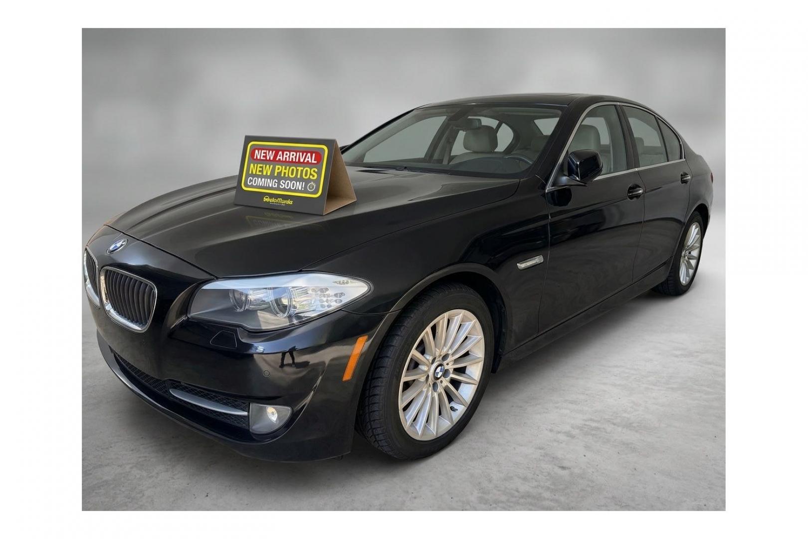 2011 Black BMW 535i xDrive (WBAFU7C52BC) with an 3L I-6 gasoline direct injection engine, located at 1806 Veterans Memorial Hwy SW, Austell, GA, 30168, (770) 944-9558, 33.817959, -84.606987- Photo#0