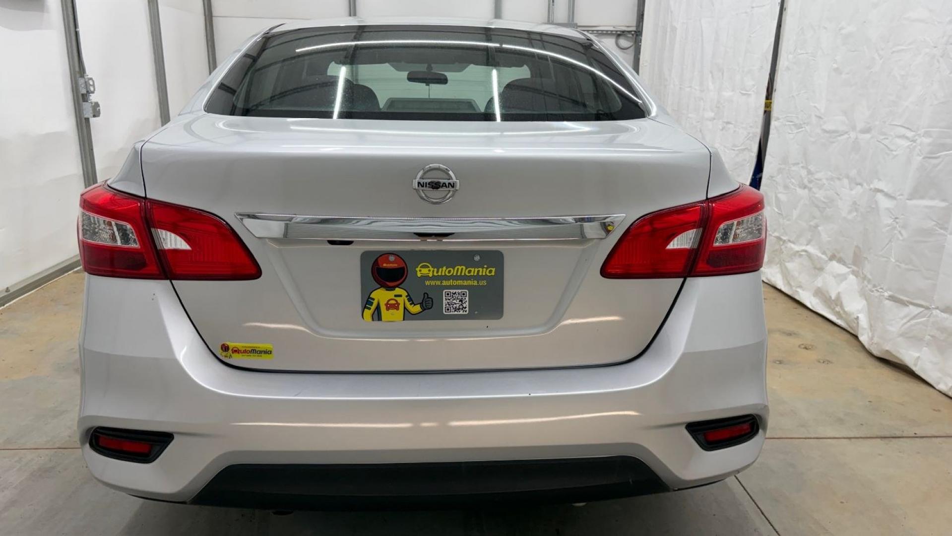 2018 Silver Nissan Sentra S (3N1AB7AP7JY) with an 1.8L I-4 DOHC engine, located at 1806 Veterans Memorial Hwy SW, Austell, GA, 30168, (770) 944-9558, 33.817959, -84.606987- Photo#4