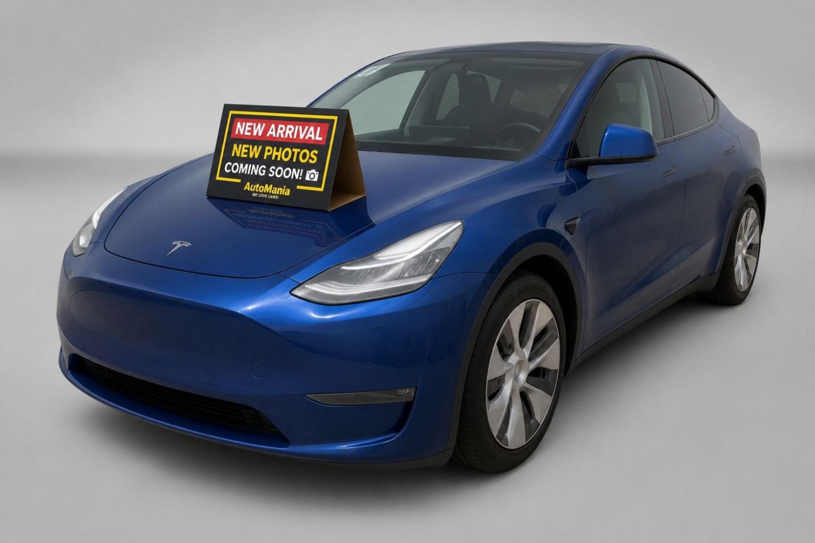 2020 Blue Tesla Model Y Long Range Dual Motor All-Wheel Drive (5YJYGDEF8LF) , located at 1806 Veterans Memorial Hwy SW, Austell, GA, 30168, (770) 944-9558, 33.817959, -84.606987- Photo#0