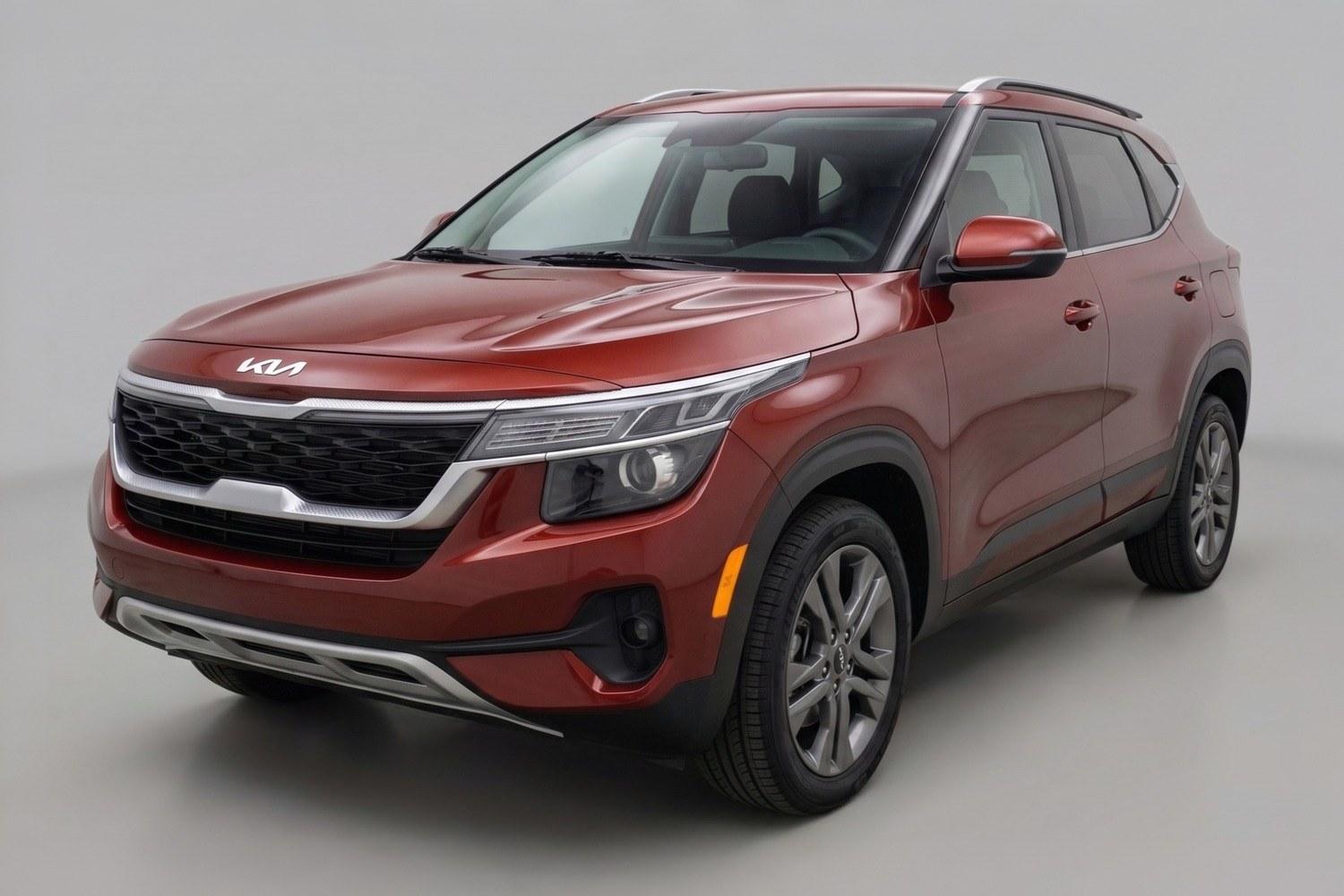 2023 Red Kia Seltos S (KNDEU2AA5P7) with an 2L I-4 DOHC engine, located at 1806 Veterans Memorial Hwy SW, Austell, GA, 30168, (770) 944-9558, 33.817959, -84.606987- Photo#0