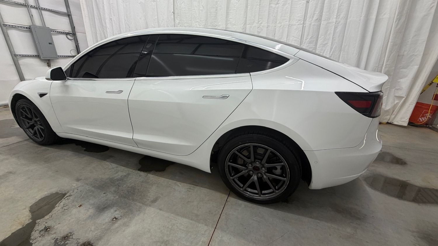 2019 White Tesla Model 3 Mid Range (5YJ3E1EA3KF) with an ELECTRIC engine, 1-Speed Automatic transmission, located at 1806 Veterans Memorial Hwy SW, Austell, GA, 30168, (770) 944-9558, 33.817959, -84.606987 - This 2019 Tesla Model 3 Mid Range RWD is a two-owner vehicle that has passed a 100+ point inspection performed in our own service center. The interior is in great condition, with no odors, no tears, and no fading. The exterior looks great, and the vehicle has been repainted overall. Please note that- Photo#2