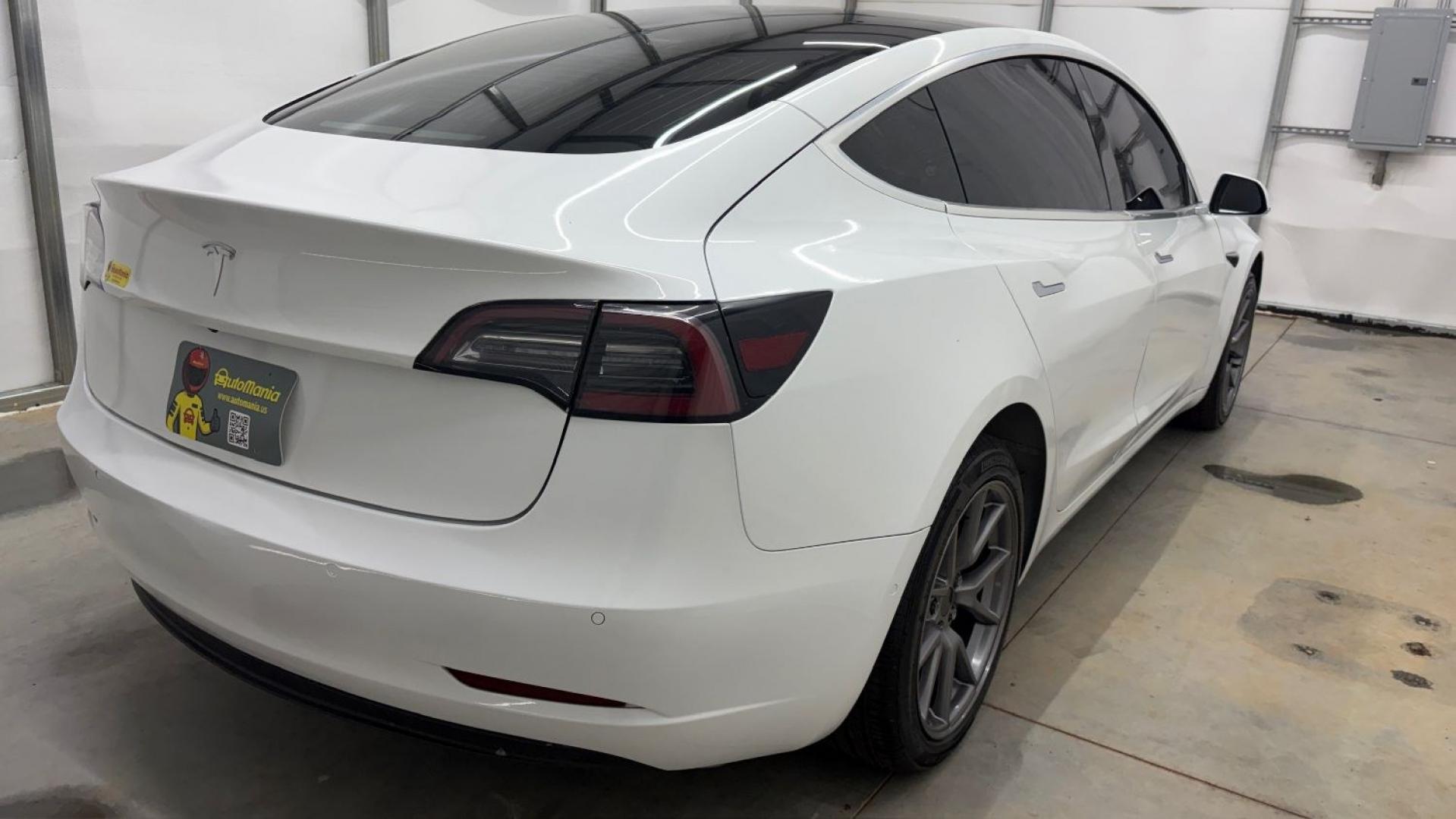 2019 White Tesla Model 3 Mid Range (5YJ3E1EA3KF) with an ELECTRIC engine, 1-Speed Automatic transmission, located at 1806 Veterans Memorial Hwy SW, Austell, GA, 30168, (770) 944-9558, 33.817959, -84.606987 - Why Choose Automania? At Automania, we make car buying easy and stress-free, with over 20 years serving Austell, GA and the surrounding communities. WE FINANCE GOOD AND NOT SO GOOD CREDIT, we work with all credit types, and every vehicle comes with a free vehicle history report so you know its backg- Photo#5