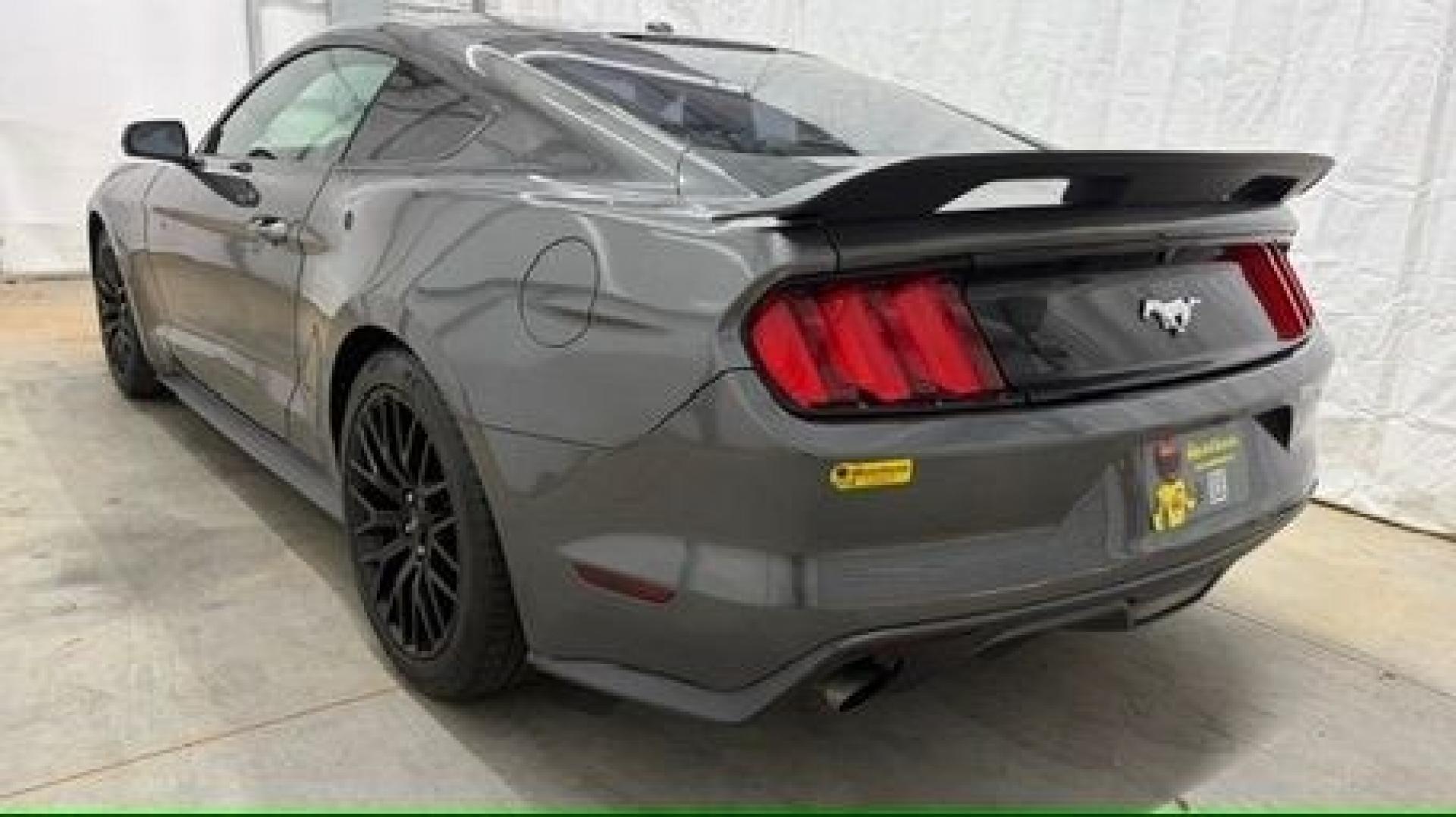 2017 Gray Ford Mustang EcoBoost (1FA6P8TH0H5) with an EcoBoost 2.3L I-4 gasoline direct injection engine, located at 1806 Veterans Memorial Hwy SW, Austell, GA, 30168, (770) 944-9558, 33.817959, -84.606987 - Why Choose Automania? At Automania, we make car buying easy and stress-free, with over 20 years serving Austell, GA and the surrounding communities. WE FINANCE GOOD AND NOT SO GOOD CREDIT, we work with all credit types, and every vehicle comes with a free vehicle history report so you know its backg- Photo#3