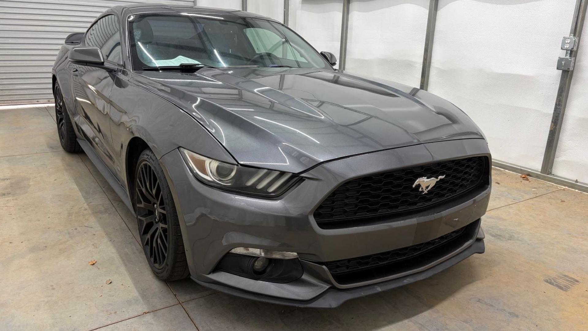 2017 Gray Ford Mustang EcoBoost (1FA6P8TH0H5) with an EcoBoost 2.3L I-4 gasoline direct injection engine, located at 1806 Veterans Memorial Hwy SW, Austell, GA, 30168, (770) 944-9558, 33.817959, -84.606987 - Why Choose Automania? At Automania, we make car buying easy and stress-free, with over 20 years serving Austell, GA and the surrounding communities. WE FINANCE GOOD AND NOT SO GOOD CREDIT, we work with all credit types, and every vehicle comes with a free vehicle history report so you know its backg- Photo#8