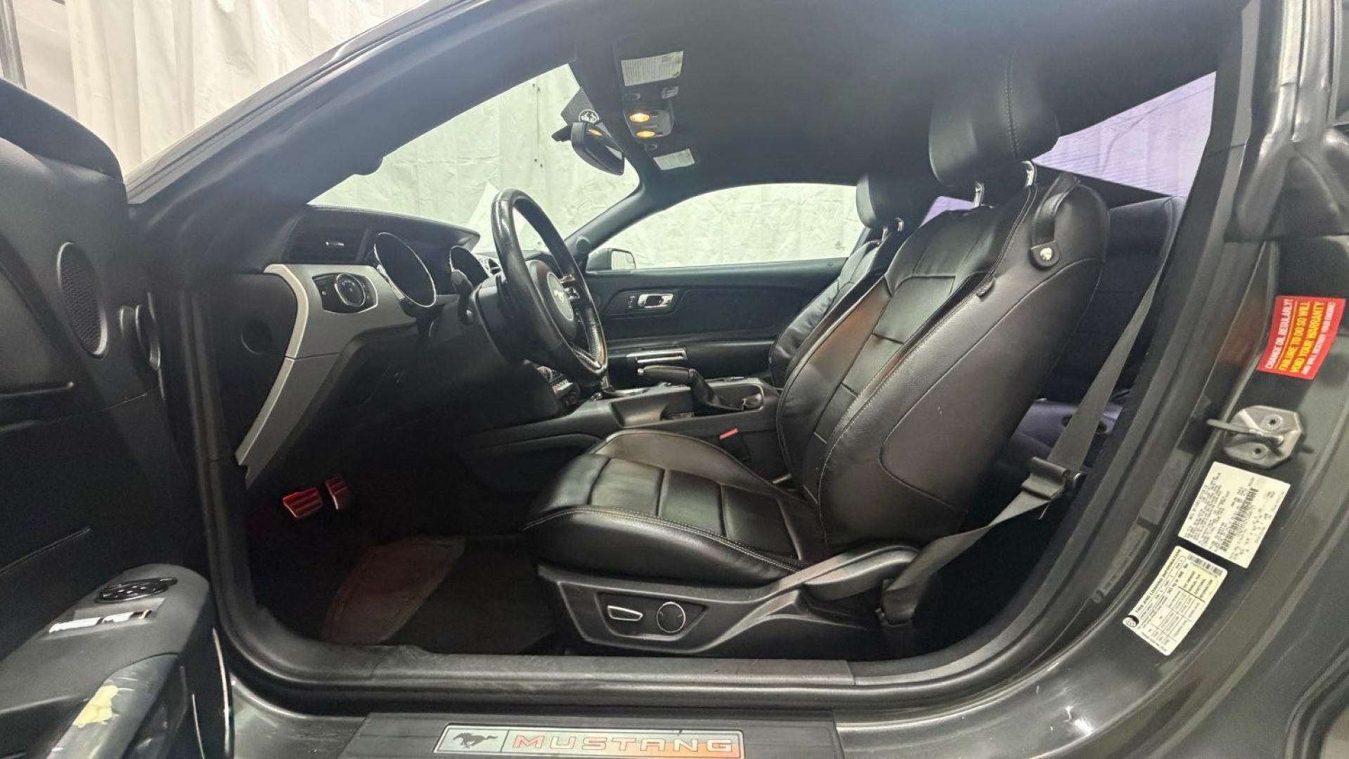 2017 Gray Ford Mustang EcoBoost (1FA6P8TH0H5) with an EcoBoost 2.3L I-4 gasoline direct injection engine, located at 1806 Veterans Memorial Hwy SW, Austell, GA, 30168, (770) 944-9558, 33.817959, -84.606987 - Why Choose Automania? At Automania, we make car buying easy and stress-free, with over 20 years serving Austell, GA and the surrounding communities. WE FINANCE GOOD AND NOT SO GOOD CREDIT, we work with all credit types, and every vehicle comes with a free vehicle history report so you know its backg- Photo#12