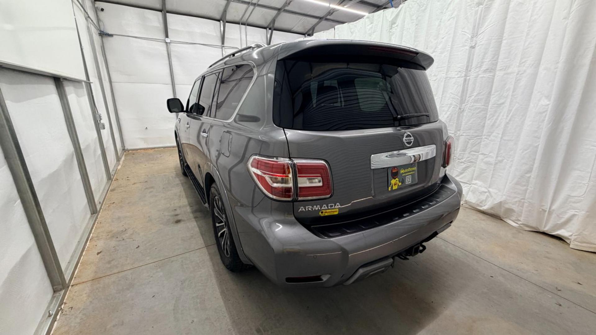 2020 Gray Nissan Armada SL 4WD (JN8AY2NC2LX) with an 5.6L V-8 gasoline direct injection engine, located at 1806 Veterans Memorial Hwy SW, Austell, GA, 30168, (770) 944-9558, 33.817959, -84.606987 - This 2020 Nissan Armada SL 4WD comes loaded with a powerful 390 hp 5.6L V8 engine and four-wheel drive, ready to handle everything from daily commutes to weekend trips with confidence. Inside, you'll find comfortable leather seating with heated seats, a navigation system, backup camera, adaptive cru- Photo#3