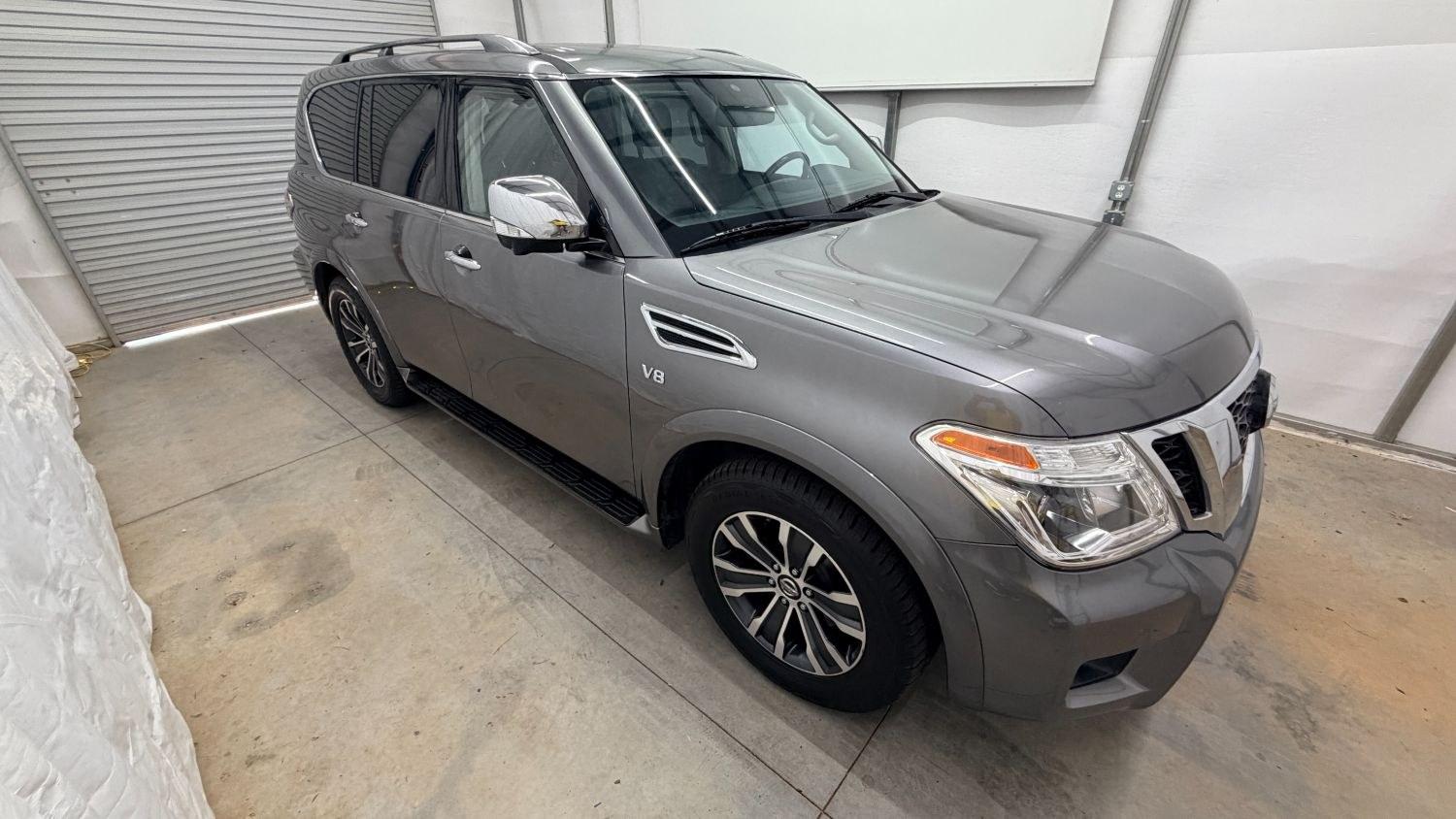 2020 Gray Nissan Armada SL 4WD (JN8AY2NC2LX) with an 5.6L V-8 gasoline direct injection engine, located at 1806 Veterans Memorial Hwy SW, Austell, GA, 30168, (770) 944-9558, 33.817959, -84.606987 - This 2020 Nissan Armada SL 4WD comes loaded with a powerful 390 hp 5.6L V8 engine and four-wheel drive, ready to handle everything from daily commutes to weekend trips with confidence. Inside, you'll find comfortable leather seating with heated seats, a navigation system, backup camera, adaptive cru- Photo#8