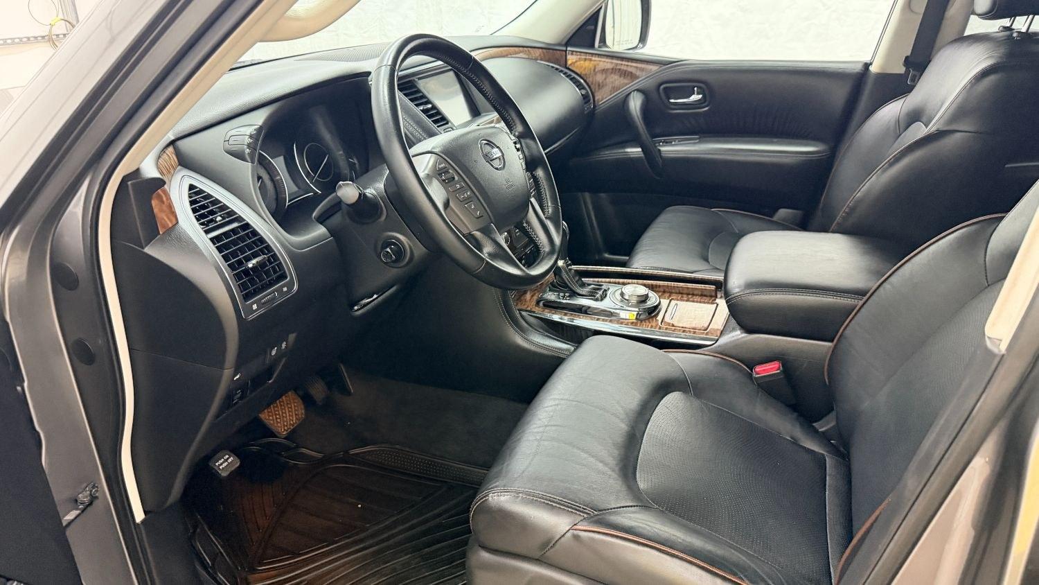 2020 Gray Nissan Armada SL 4WD (JN8AY2NC2LX) with an 5.6L V-8 gasoline direct injection engine, located at 1806 Veterans Memorial Hwy SW, Austell, GA, 30168, (770) 944-9558, 33.817959, -84.606987 - This 2020 Nissan Armada SL 4WD comes loaded with a powerful 390 hp 5.6L V8 engine and four-wheel drive, ready to handle everything from daily commutes to weekend trips with confidence. Inside, you'll find comfortable leather seating with heated seats, a navigation system, backup camera, adaptive cru- Photo#12