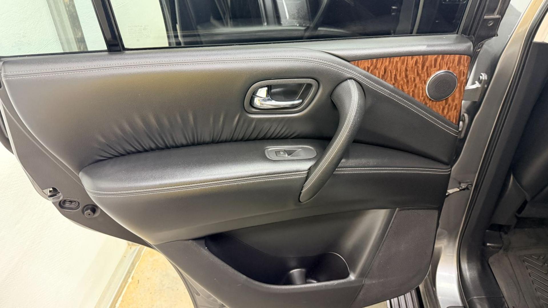2020 Gray Nissan Armada SL 4WD (JN8AY2NC2LX) with an 5.6L V-8 gasoline direct injection engine, located at 1806 Veterans Memorial Hwy SW, Austell, GA, 30168, (770) 944-9558, 33.817959, -84.606987 - This 2020 Nissan Armada SL 4WD comes loaded with a powerful 390 hp 5.6L V8 engine and four-wheel drive, ready to handle everything from daily commutes to weekend trips with confidence. Inside, you'll find comfortable leather seating with heated seats, a navigation system, backup camera, adaptive cru- Photo#13