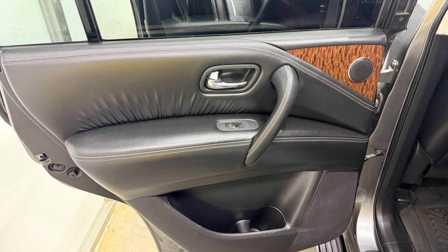 2020 Gray Nissan Armada SL 4WD (JN8AY2NC2LX) with an 5.6L V-8 gasoline direct injection engine, located at 1806 Veterans Memorial Hwy SW, Austell, GA, 30168, (770) 944-9558, 33.817959, -84.606987 - This 2020 Nissan Armada SL 4WD comes loaded with a powerful 390 hp 5.6L V8 engine and four-wheel drive, ready to handle everything from daily commutes to weekend trips with confidence. Inside, you'll find comfortable leather seating with heated seats, a navigation system, backup camera, adaptive cru- Photo#13