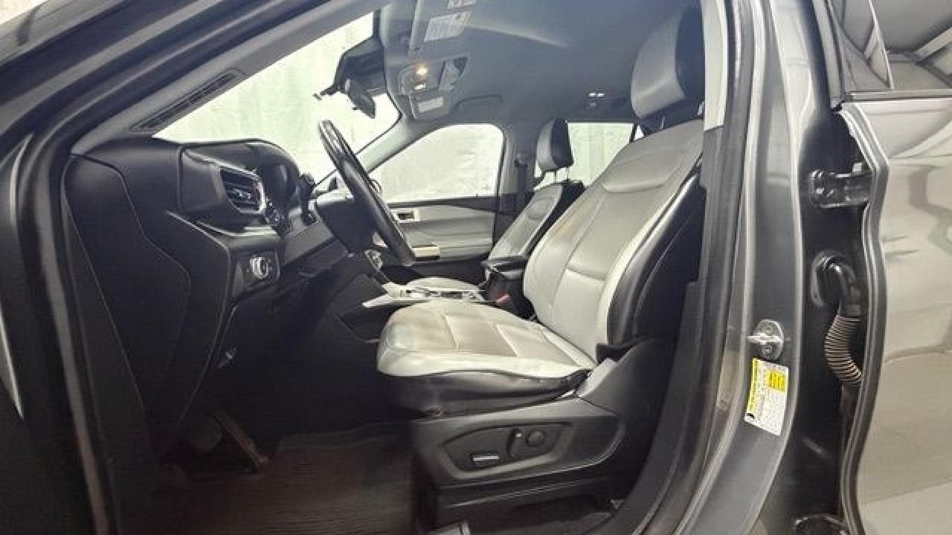 2021 Gray Ford Explorer XLT (1FMSK8DHXMG) with an EcoBoost 2.3L I-4 direct injection engine, located at 1806 Veterans Memorial Hwy SW, Austell, GA, 30168, (770) 944-9558, 33.817959, -84.606987 - This Explorer has an interior that looks good and comes from a non-smoker vehicle. The exterior paint looks excellent, with only minor scratches, and the tires are in great shape. With lots of comfortable seating, it's a spacious, family-friendly SUV that's ready for daily driving.- Photo#12