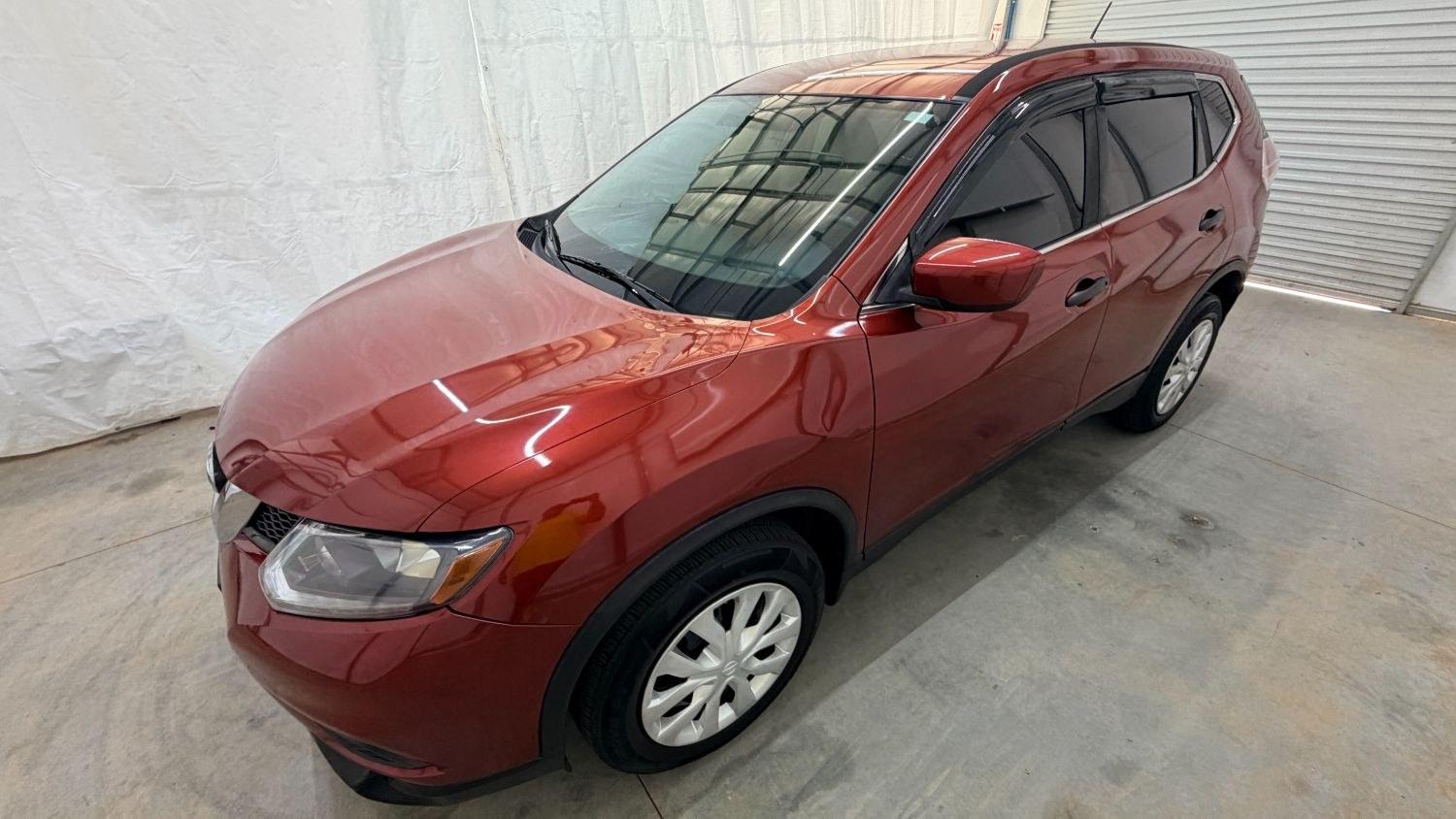 2016 Red Nissan Rogue S (JN8AT2MV0GW) with an 2.5L I-4 DOHC engine, located at 1806 Veterans Memorial Hwy SW, Austell, GA, 30168, (770) 944-9558, 33.817959, -84.606987 - This Nissan Rogue has passed a 100+ point inspection performed in our own service center. It's in great condition inside and out, and the tan interior is immaculate. Come see it in person and take it for a test drive! Why Choose Automania? At Automania, we make car buying easy and stress-free, with- Photo#1