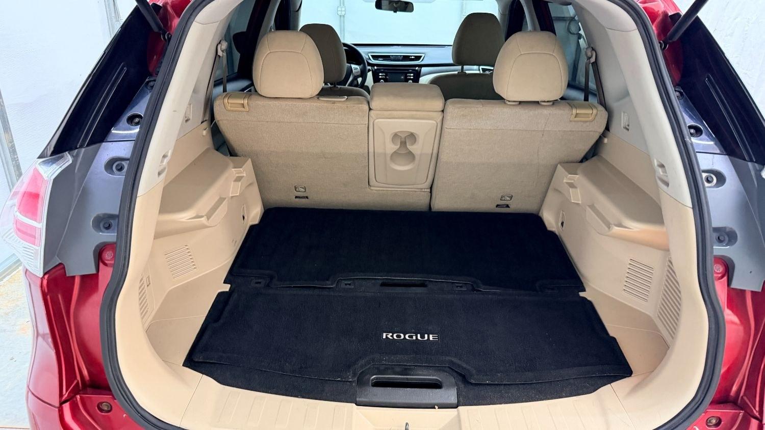 2016 Red Nissan Rogue S (JN8AT2MV0GW) with an 2.5L I-4 DOHC engine, located at 1806 Veterans Memorial Hwy SW, Austell, GA, 30168, (770) 944-9558, 33.817959, -84.606987 - This Nissan Rogue has passed a 100+ point inspection performed in our own service center. It's in great condition inside and out, and the tan interior is immaculate. Come see it in person and take it for a test drive! Why Choose Automania? At Automania, we make car buying easy and stress-free, with- Photo#14