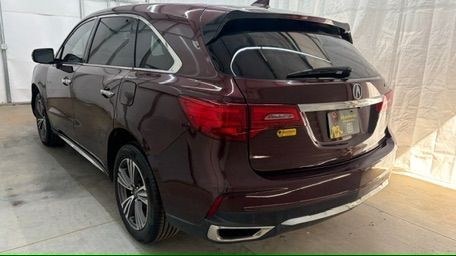 2017 Maroon Acura MDX Base (5FRYD3H39HB) , located at 1806 Veterans Memorial Hwy SW, Austell, GA, 30168, (770) 944-9558, 33.817959, -84.606987- Photo#3